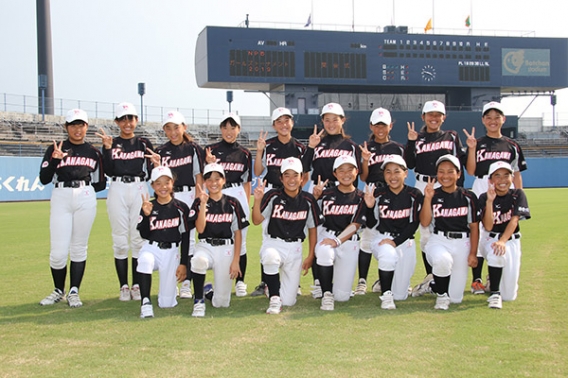 全日本女子学童軟式野球大会の模様